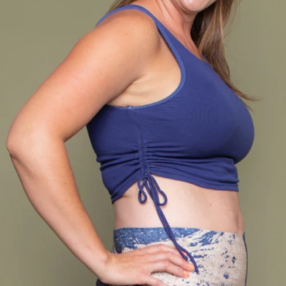 Niyama Sol Side Tie Bra, Navy Blue - Picture 4 of 10